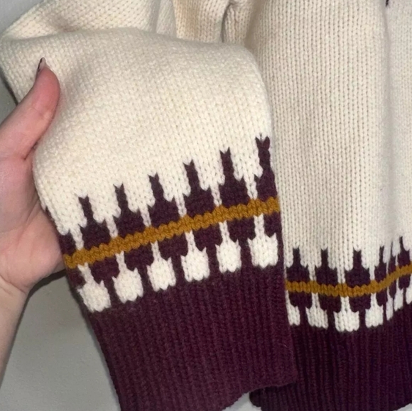 Tory Burch Fair Isle Wool Sweater size M USD 598 MSR Price - Picture 9 of 12